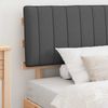 vidaXL Bettgestell mit gepolstertem Kopfteil Dunkelgrau 100 x 200 cm 877510 Bild 3