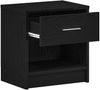 vidaXL Nachttisch mit Schublade Schwarz 39x28x41 cm 858751 Bild 5