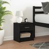 vidaXL Nachttisch mit Schublade Schwarz 39x28x41 cm 858751 Bild 3