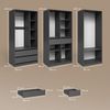 Livinity® Kleiderschrank Trento, Anthrazit, 3er Set (3-St) Bild 3