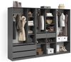 Livinity® Kleiderschrank Trento, Anthrazit, 3er Set (3-St) Bild 1