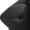 Stuhl 4er-Set, schwarzer Twill-Samt, Metallgestell, Fischgrätmuster,45x40x86 cm Bild 5