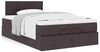 vidaXL Ottoman-Bett mit Matratze Dunkelbraun 120x190 cm Stoff 3311445 Bild 4
