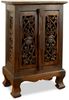 livasia Kommode kleiner Massivholzschrank, Blumenschnitzerei, handgefertigt 40x24x60cm Bild 5
