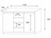 Beautysofa Kommode Moderne Kommode Anthony 2D4S (4 Schubladen)Breite 112 cm Bild 3