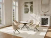 Vente-unique - FEROLA Esstisch Holz, PlatteKeramik WeißKupferfarben - B 120 cm x H 76 cm x L 160 cm120 cm Bild 1