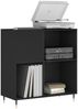 vidaXL Plattenschrank Schwarz 84,5x38x89 cm Holzwerkstoff 831765 Bild 3