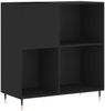 vidaXL Plattenschrank Schwarz 84,5x38x89 cm Holzwerkstoff 831765 Bild 2
