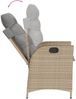vidaXL 9-tlg. Garten-Essgruppe mit Kissen Beigemischung Poly Rattan 3213150 Bild 4
