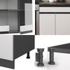 Küchenzeile R-Line Weiß/Anthrazit 200 cm J-Shape, AP Eiche Vicco Bild 5