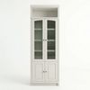 OTTO home Vitrine Soeren Regal mit 2 Glastüren und 2 Holztüren, B/TH: 80/29/220 cm Kiefer FSC®-zertifiziert, 1 offenes Fach, 6 Fächer hinter den Türen Bild 2