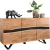 Wohnling 'SATARA' Sideboard, Massiv-Holz Akazie Natur Baumkante, 148 x 85 x 43 cm Bild 2