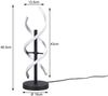 Trio Leuchten 'Sequence' LED-Tischleuchte , dimmbar, Aluminium silber, Ø14x48cm Bild 4
