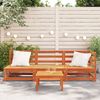 vidaXL Gartensofa 3-Sitzer Wachsbraun Massivholz Kiefer 837953 Bild 3