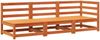 vidaXL Gartensofa 3-Sitzer Wachsbraun Massivholz Kiefer 837953 Bild 2