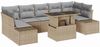vidaXL Sofa Set mit Kissen 8 pcs Beige und Hellgrau Poly-Rattan 3349136 Bild 2