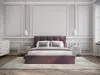 Vente-unique - KILACLO Bett Stoff Rot - B 213 cm x H 106 cm x L 190 cm Bild 3