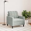 vidaXL Sessel Hellgrau 60 cm Samt 4007604 Bild 3