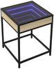 vidaXL Couchtisch mit Infinity-LED Sonoma-Eiche 40x40x51 cm 847673 Bild 3