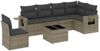 vidaXL 7-tlg. Garten-Sofagarnitur mit Kissen Grau Poly Rattan 3252577 Bild 2