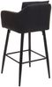 2er-Set Barhocker HWC-H93, Barstuhl Tresenhocker, Fußablage Metall ~ Kunstleder schwarz Bild 4