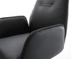 Freischwinger Zoa-Flex Echt-Leder Schwarz Freischwinger flach Edelstahl Taschenfederkern Bild 4