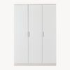 Kleiderschrank Eiselfing 176x120x52 cm 4 Fächer Weiß [en. casa] Bild 5