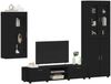 vidaXL TV-Schrankset mit Schubladen FLORIN 3 pcs Schwarz Holzwerkstoff 3397965 Bild 3
