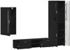 vidaXL TV-Schrankset mit Schubladen FLORIN 3 pcs Schwarz Holzwerkstoff 3397965 Bild 5