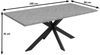 Esszimmertisch HWC-O55, Küchentisch Tisch Esstisch, Industrial MDF Metall 180cm ~ Walnuss-Optik Bild 3