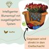 Blumentopf Hängend Blumenampel Außen Hängend Hängetopf Für Pflanzen Hängepflanzen Topf Hängeampel Hängender Blumentopf Mit Kette Wasserspeicher 30 Anthrazit Bild 5