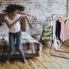 Relaxdays Kleiderständer schwarz Bild 4