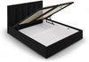 Micadoni Bett Phaedra Samt Schwarz 140x200 Bild 3