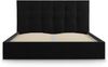 Micadoni Bett Phaedra Samt Schwarz 140x200 Bild 4