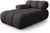 Micadoni Recamiere Bellis Links 3D-Stoff Sonic Espresso Bild 2