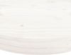 vidaXL Tischplatte Rund Weiß Ø60x3 cm Massivholz Kiefer 833665 Bild 5