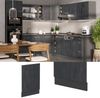 Frontblende R-Line Schwarz Beton 45 cm ohne Arbeitsplatte Vicco Bild 2