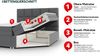 Boxspringbett Fazzle Lux, Hellgrau, 180x200 cm Bild 5