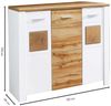 Kommode vito Materio, Holzwerkstoff, Kunststoff, Weiß, Holzfarben, 122 x 105 x 39 cm Bild 2