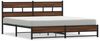 vidaXL Metallbett ohne Matratze Braun Eichen-Optik 193x203 cm 3308514 Bild 2