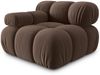 Micadoni Eckmodul Bellis Links Samt Bluvel Dunkelbraun Bild 2
