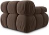 Micadoni Eckmodul Bellis Links Samt Bluvel Dunkelbraun Bild 4