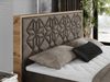 Boxspringbett mit Kopfteil und Topper, Polsterbett - NESSI - 140 x 200 cm - Braun Velvet - H3 - Topper Visco Bild 3