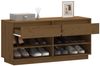 vidaXL Schuhregal Honigbraun 110x34x52 cm Massivholz Kiefer 814447 Bild 4