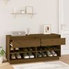 vidaXL Schuhregal Honigbraun 110x34x52 cm Massivholz Kiefer 814447 Bild 3