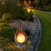 2er Set LED Solarlampen, Steh- und Steckleuchten Flammenform Bild 2