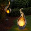 2er Set LED Solarlampen, Steh- und Steckleuchten Flammenform Bild 3