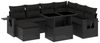 vidaXL 9-tlg. Garten-Sofagarnitur mit Kissen Schwarz Poly Rattan 3268095 Bild 2