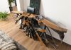 Konsolentisch Teak Wurzel verzweigt 250 x 50 x 80 natur lackiert UNIKA #180 Bild 2