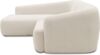 DOMO. collection Ecksofa 100 026, kleine Couch in L-Form, mit Taschenfederkern, organische Form, Sofa, Polsterecke, Eckcouch, Polstergarnitur 216 x 196 x 76 cm (BxTxH), creme Bild 4